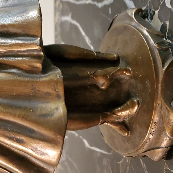 10” Sergey Eylanbekov Candle Holder 3 Ballerinas No Candle Residue! Spotless - Picture 14 of 16